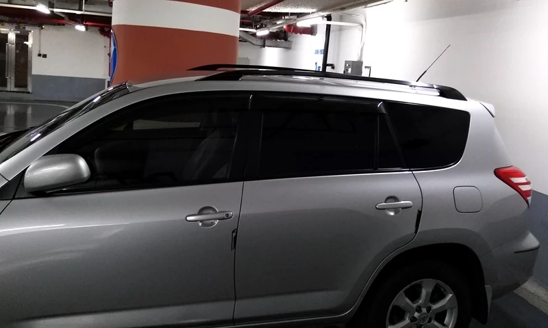Багажник на крыше перевозчиков держатель для багажа для Toyota RAV4 для Toyota Previa RAV 4 2009 2010 2011 2012 Алюминиевый сплав Черный багажник на крышу
