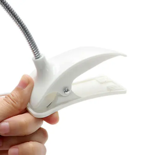 Дневной светильник Белый светодиодный гибкий USB для чтения пристегивающийся