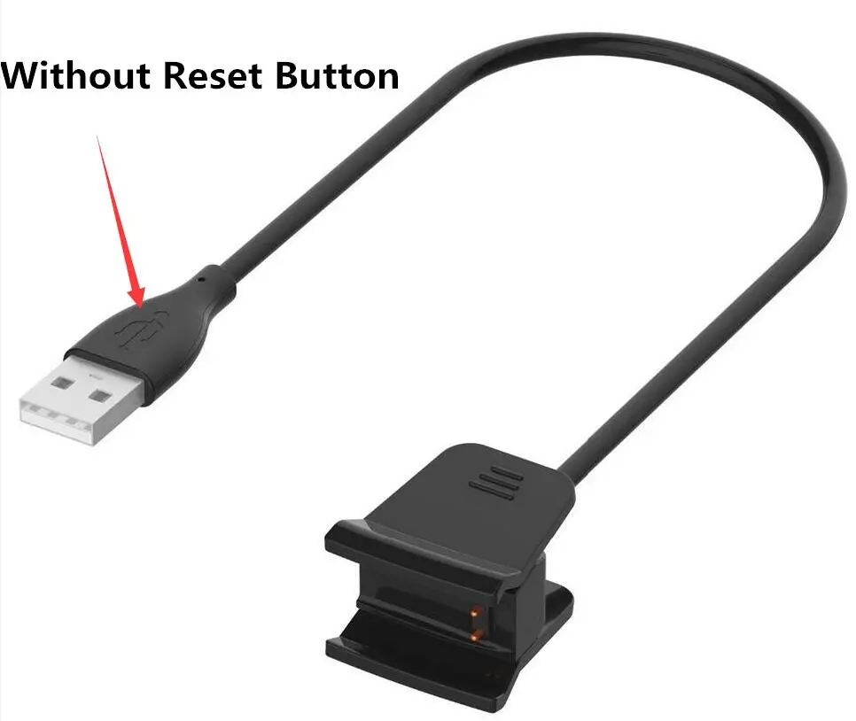 NO Reset function Высокое качество взимать плату за Замена зарядного устройства USB кабель для смарт-часов Fitbit Alta HR шнур для зарядки линии - Цвет: NO Reset function