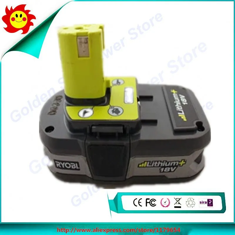 Бесплатная доставка б/у Ryobi P108 18 вольт 18В One Plus литий ионный аккумулятор высокой