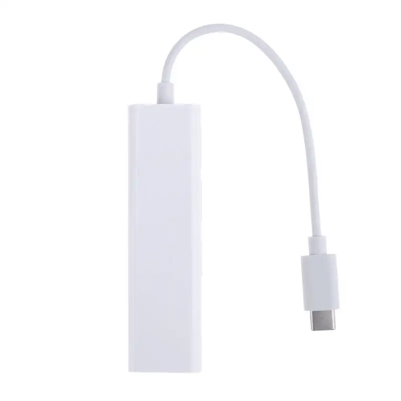 3 порта USB концентратор 0 Тип C для Ethernet LAN RJ45 адаптер Проводная сетевая карта