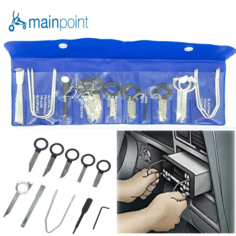 Набор инструментов для демонтажа автомагнитолы Mainpoint 20 шт. набор звука