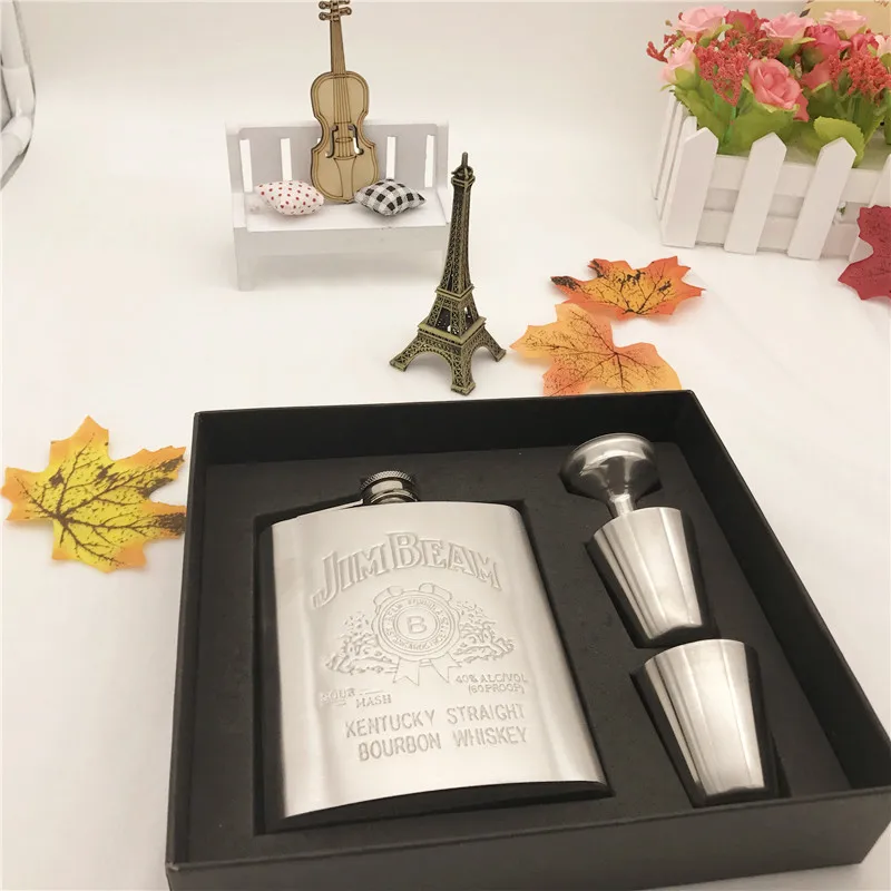 7 унций Портативный без ржавчины бутылка набор|Наборы для бара| |