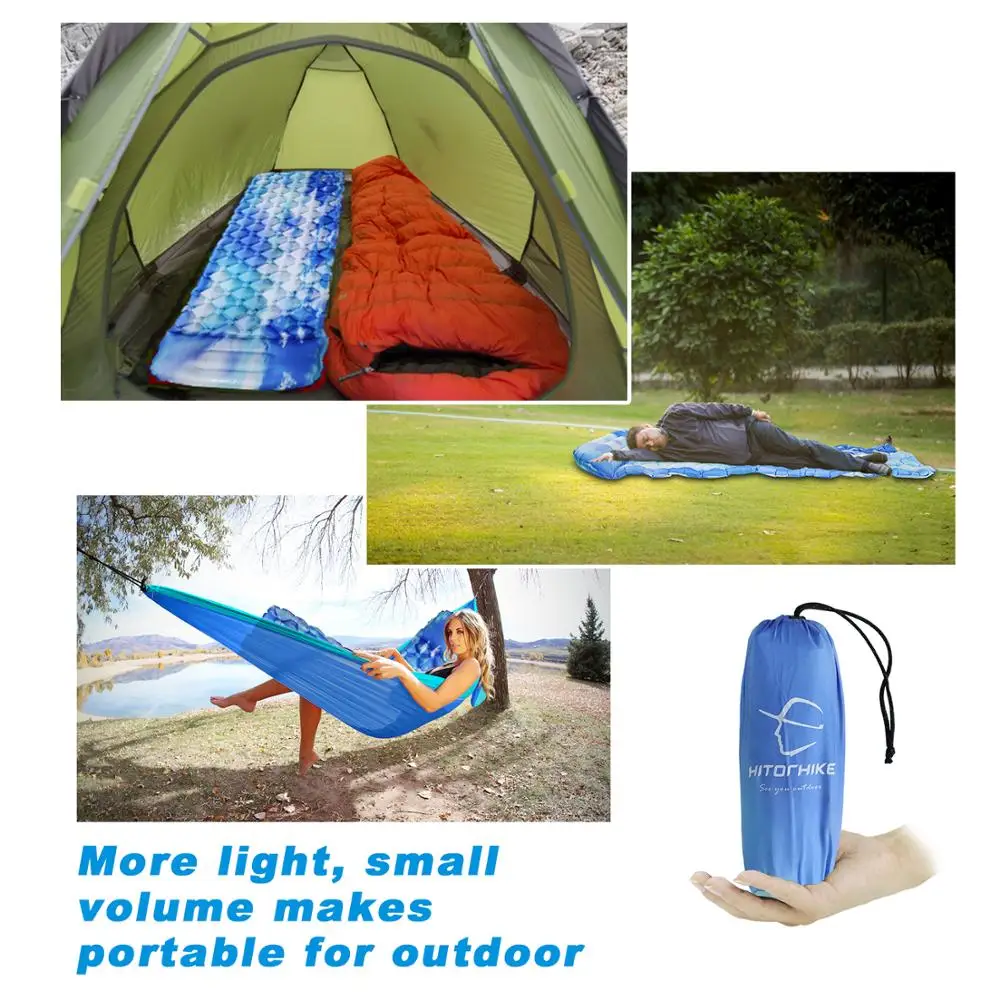 Надувной матрас Hitorhike Подушка для сна быстрое наполнение влагостойкий отдыха на