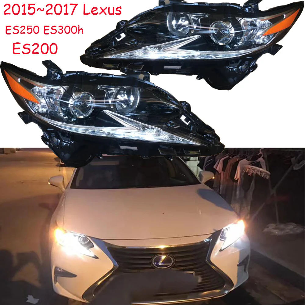 1 шт. автомобильный бампер налобный фонарь для Lexus головной светильник ES250 ES300h ES200~ 2017y автомобильные аксессуары передний светильник для Lexus налобный фонарь