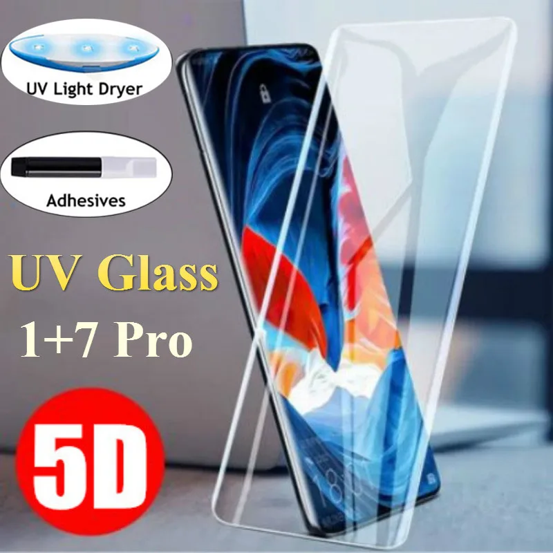 5D УФ жидкое полное Клей закаленное стекло для OnePlus 7 Pro Защита экрана для One Plus 7 Pro Oneplus7pro Защитная HD стеклянная плёнка