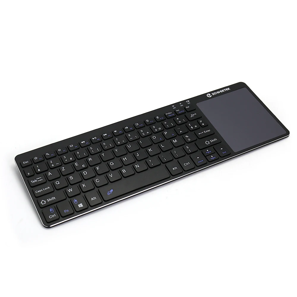 Оригинальный Zoweetek K12-1 Мини Беспроводная Французская клавиатура 2 4G с тачпадом