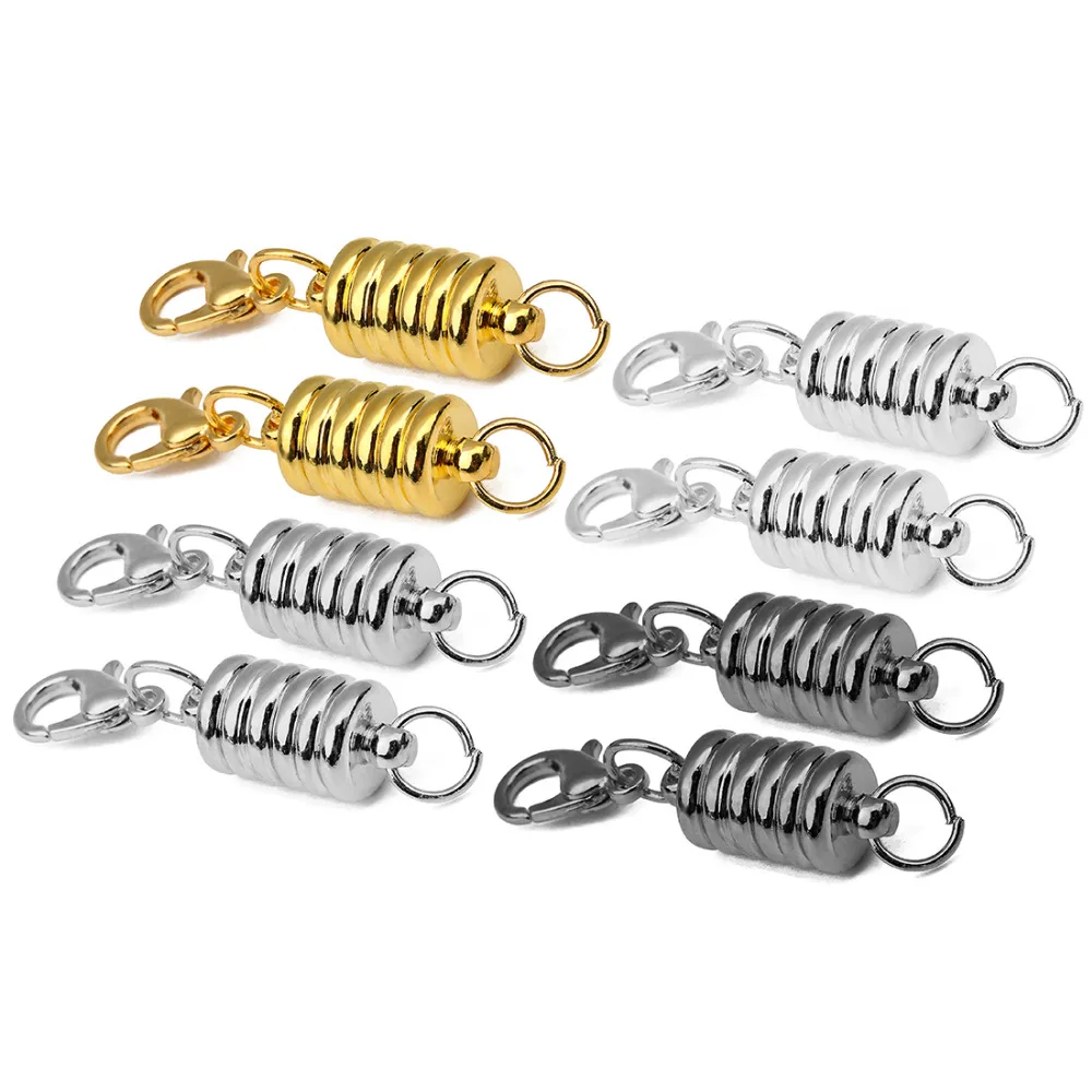 Exweup 5pcs 8X17mm Magnetic Clasps Magnet Buckle Connectors Fit Necklace Bracelet DIY Making Components Findings Accessories | Украшения и