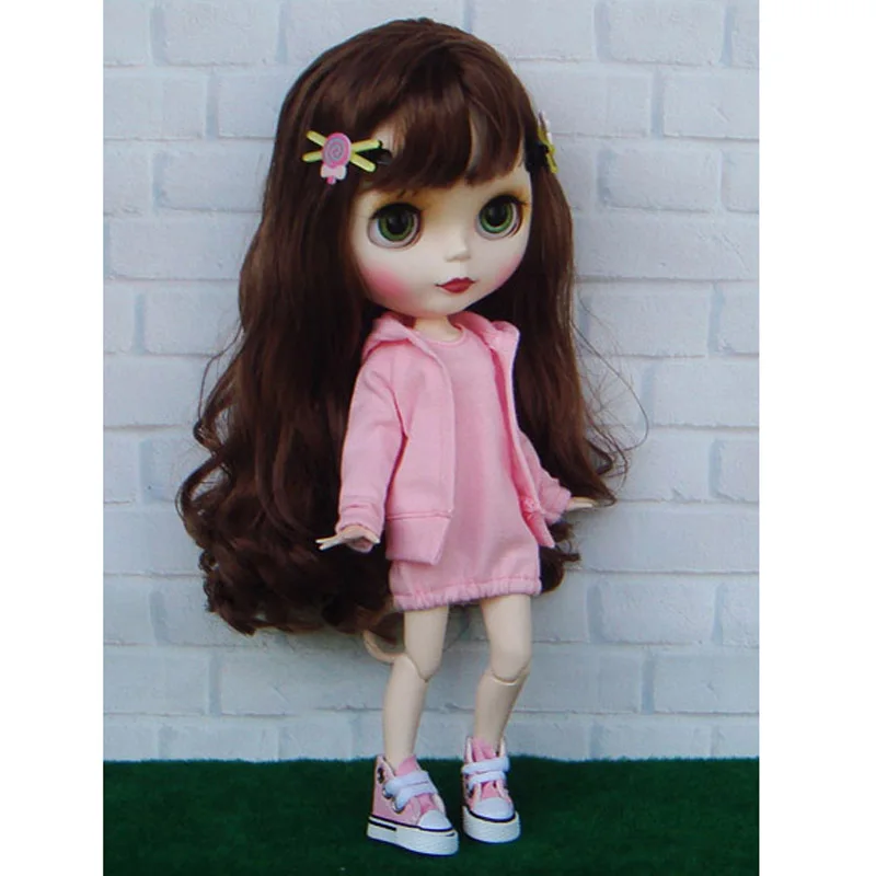 1 комплект повседневное спортивное пальто и платье жилет для кукол Blyth Azone Licca Barbies