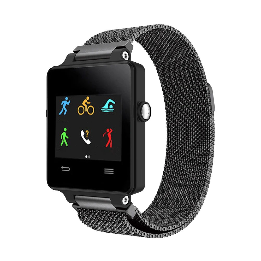 Миланский ремешок для часов для Garmin Vivoactive ацетат Нержавеющая сталь ремешок для часов для Garmin Vivoactive ацетат браслет Watcband