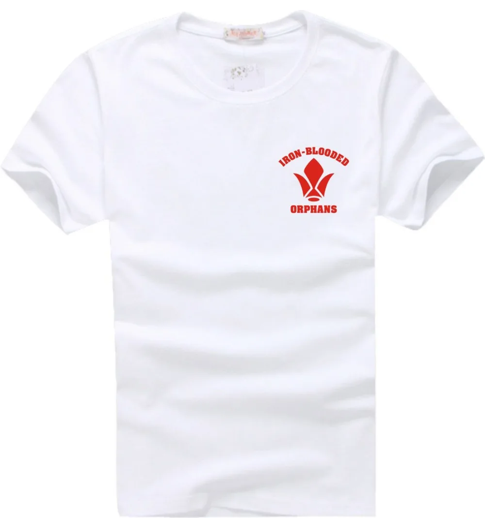 Воина гундама мобильный костюм с принтом Железный кровей сирот Tekkadan футболка