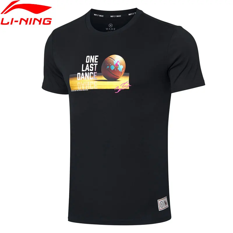 Мужская баскетбольная футболка Li Ning Wade One Last Dance хлопковая Футболка с подкладкой li