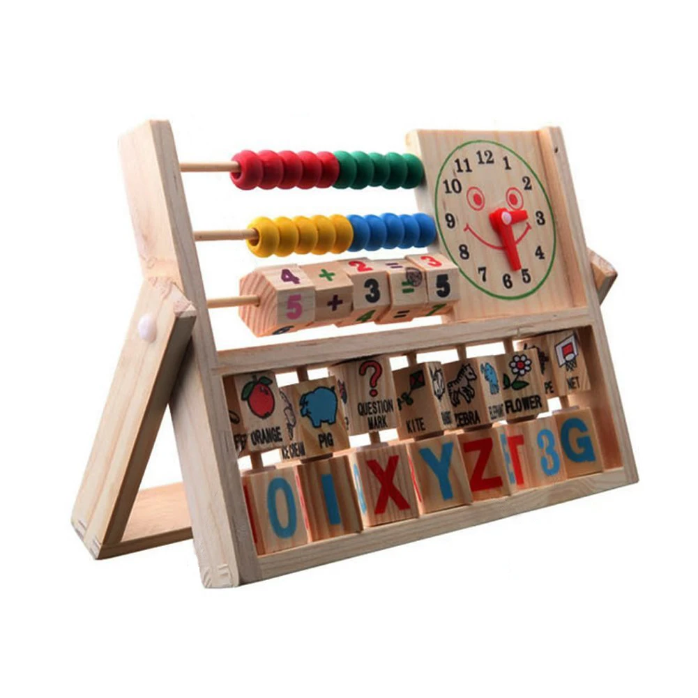 ABWE Children Baby Kids Learning Developmental Versatile Flap Abacus Wooden Toys | Игрушки и хобби