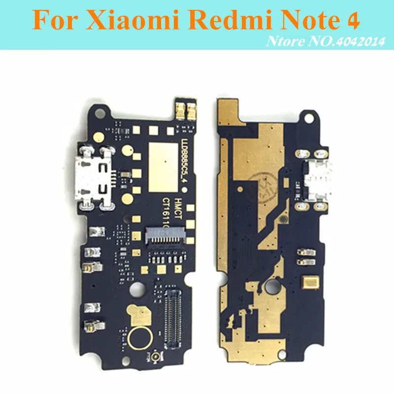 2 шт. Micro USB зарядный порт док станции Разъем гибкий кабель для Xiaomi Redmi Note 4 4X Pro/MTK X20