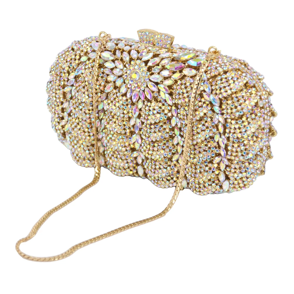 Элегантный роскошный женский Вечерний Клатч со стразами вечерние