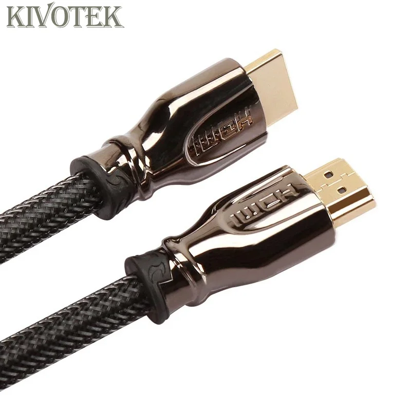 Кабель HDMI к Hdmi KIVOTEK hdmi2.0 4k 3D 60fps кабель для HD ТВ LCD ноутбука PS3 проектора компьютера