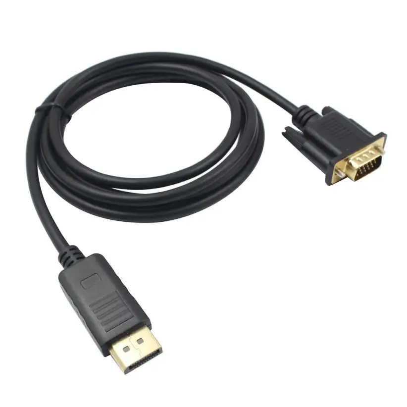 Цифровые кабели HIPERDEAL аудио-и видеокабель DP в VGA переходник мама кабель