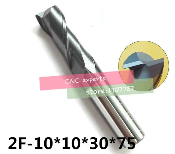 

2F-10*10*25*75, HRC50, карбидная квадратная плоская концевая фреза, 2 флейты, покрытие: 10 мм два флейта плоские Инструменты Карбид CNC Концевая фреза фр...