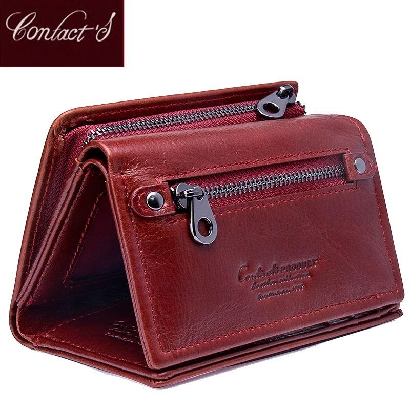 

Fashion Short Wallet Women Genuine Leather Small Mini Coin Purses Hasp Female Card Holder Wallets for Women Carteiras