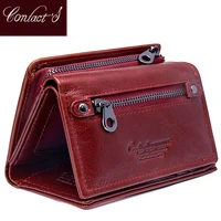 contacts fashion short wallet women genuine leather small mini coin purses hasp female card holder wallets for women carteiras