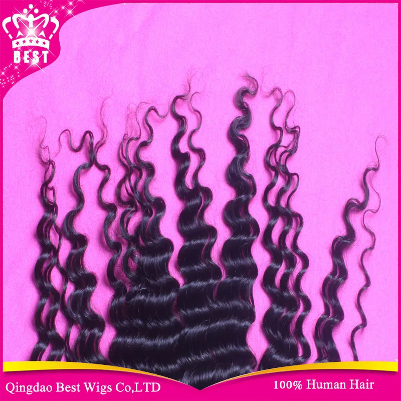 6а глубокая волна кружева фронтальной 100% девственница малайзийские волосы 13 X 4
