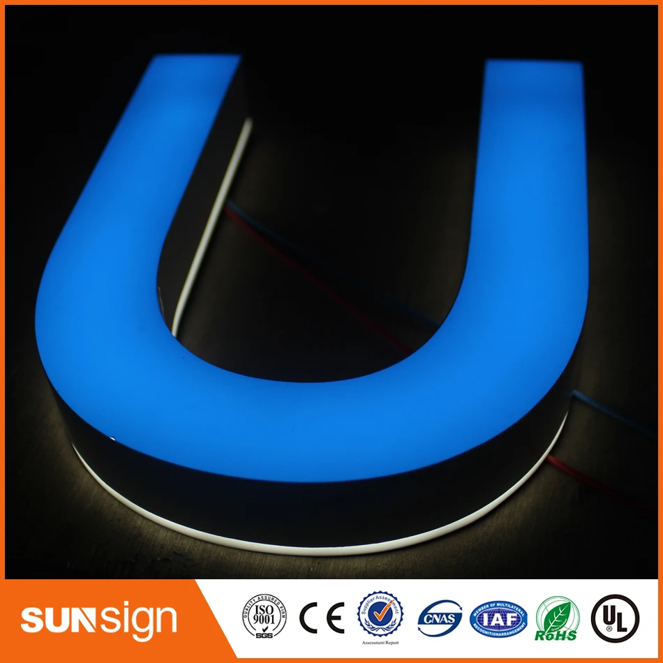 3D Acrylic LED Letters sign Advertising Signs customized for shop