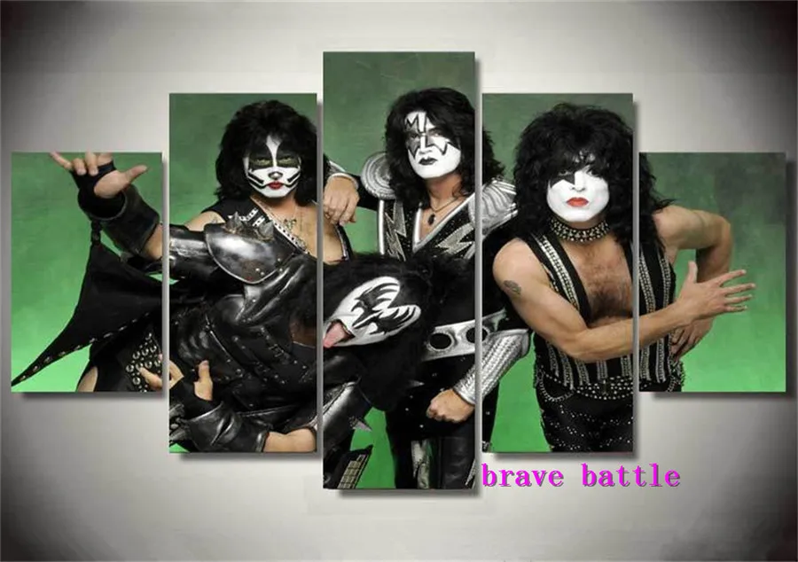Картина Kiss Rock Band картина из холста гостиная домашний декор современная живопись