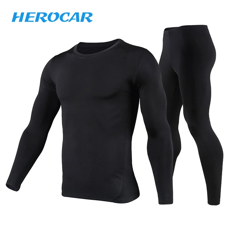 Herobiker мужское термобелье с флисовой подкладкой, комплект для катания на лыжах, базовый слой, зимние теплые подштанники, рубашки и топы, нижний костюм
