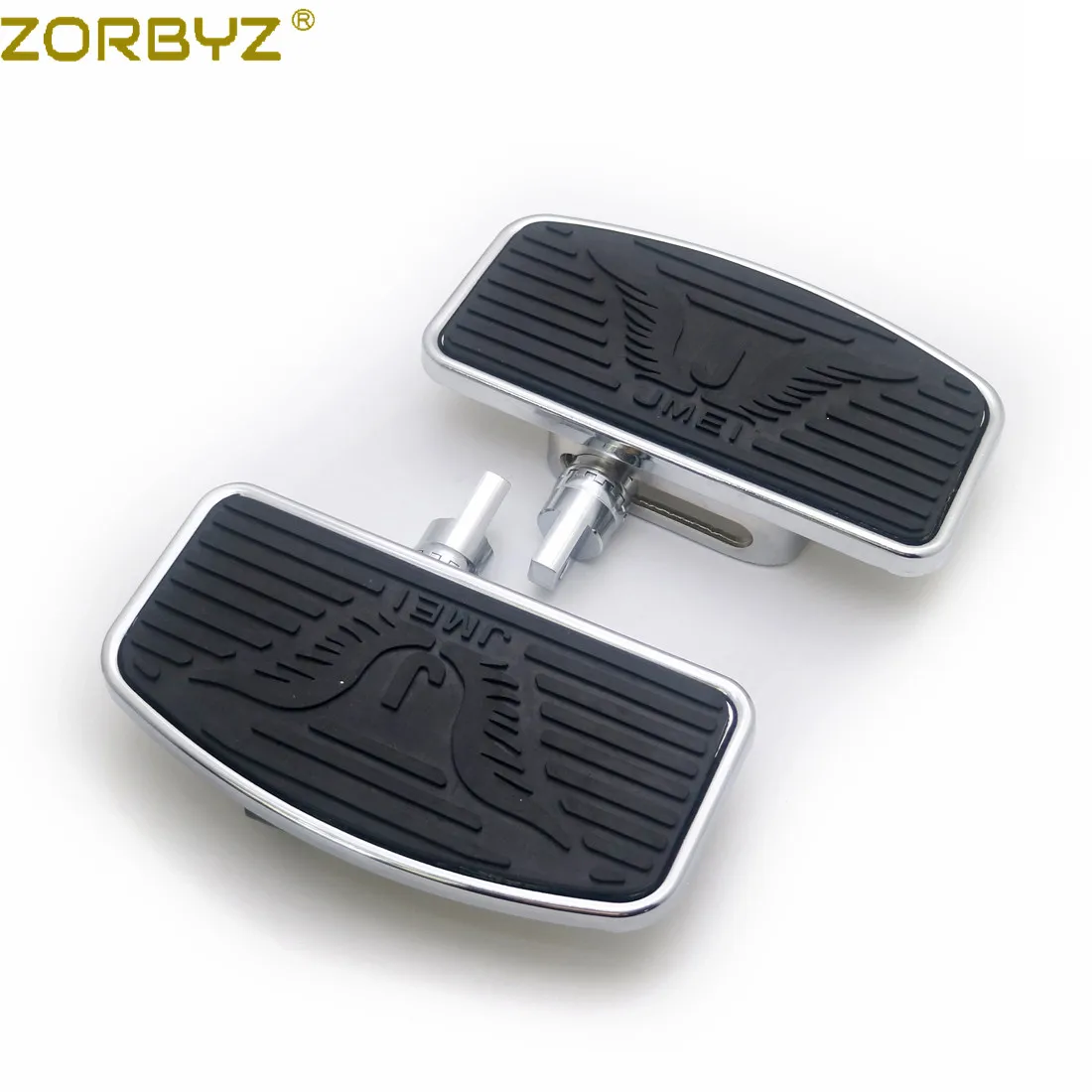 ZORBYZ пара черных регулируемых передних и задних пассажирских напольных подножек