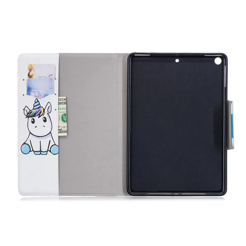 Чехол Wekays для Apple, Ipad 9,7, мультяшный Единорог, кожаный чехол Fundas для IPad 9,7 дюймов A1822 A1823, чехол, оболочка