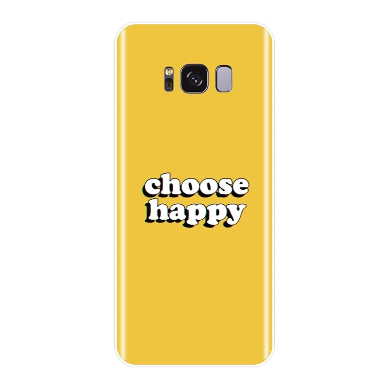 Силиконовый чехол из ТПУ для Samsung Galaxy S5 S6 S7 Edge S8 S9 Plus желтый мягкий накладка с