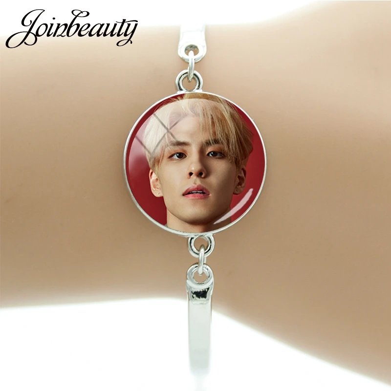 JOINBEAUTY K-POP Day6 фотоальбом стеклянный кабошон купольный браслет ювелирные изделия