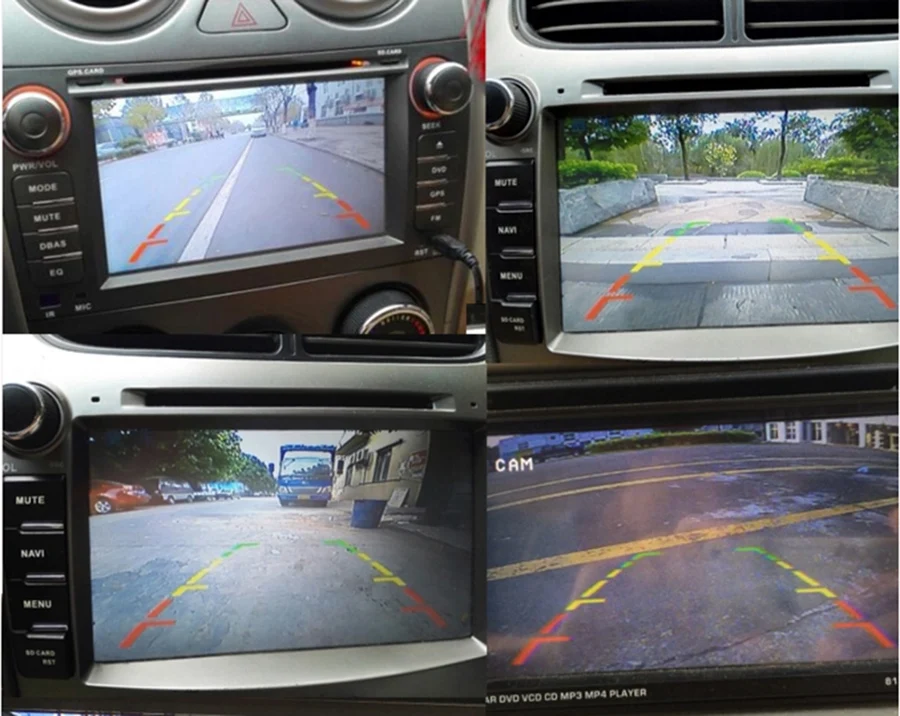 Автомобильная задняя камера заднего вида с 8 светодиодный и 2 din мультимедийный