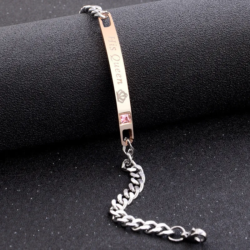 Модный стиль дизайн пара браслет черный золотой дикая рука jewelryнержавеющая сталь
