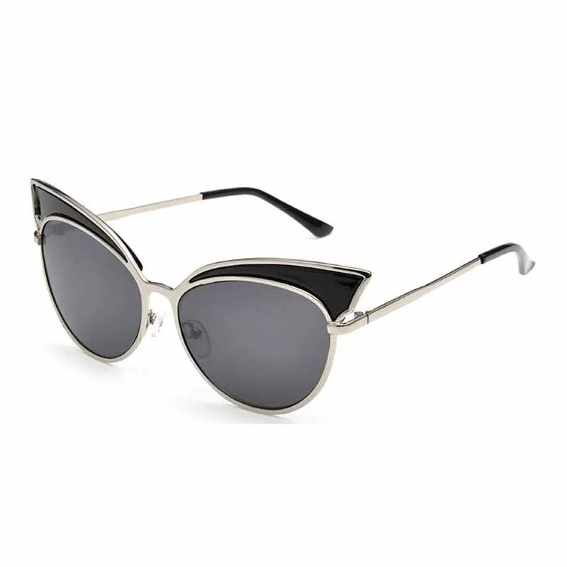 Bamona Новинка 2016 года летняя одежда модные Винтаж Металл женский Cateyes очки Gafas