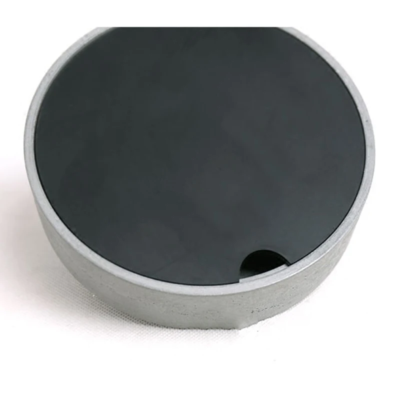box with cover Цементная Геометрическая коробка для ювелирных изделий, круглая столешница, коробка для хранения цветочного горшка, бетонная силиконовая форма, креативный подарок - Цвет: box with cover