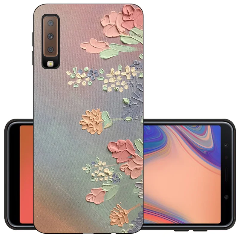 LTH CROWNPRO A7 TPU чехол для samsung Galaxy A 7 A750 мягкий чехол для телефона SM-A750F задняя крышка Черный A7 6," матовый чехол - Цвет: LTH