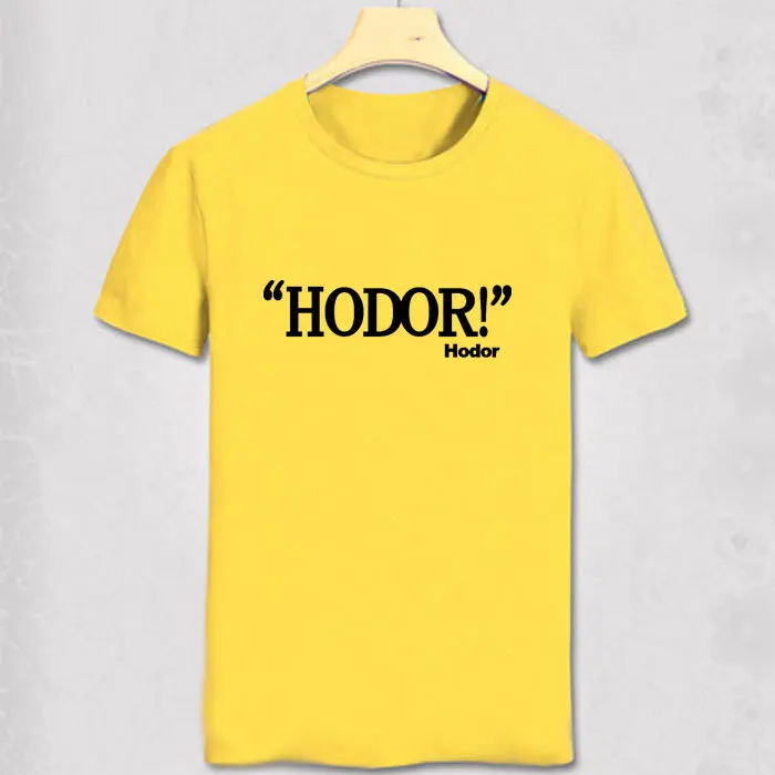 Игра престолов Футболка с принтом для мужчин hodor футболка Camisetas коротким рукавом
