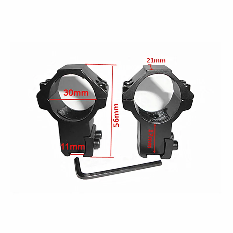 30mm-hz-shuang FIRECLUB 2 шт 25,4 мм/30 мм диаметр трубы кольцо Weaverer/Пикатинни прицел рейка для фонарика 20 мм/11 мм - Цвет: 30mm-hz-shuang