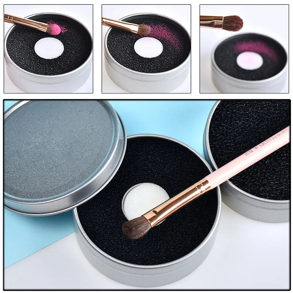 Косметический спонж для удаления косметики губка сухой чистки теней век кисти