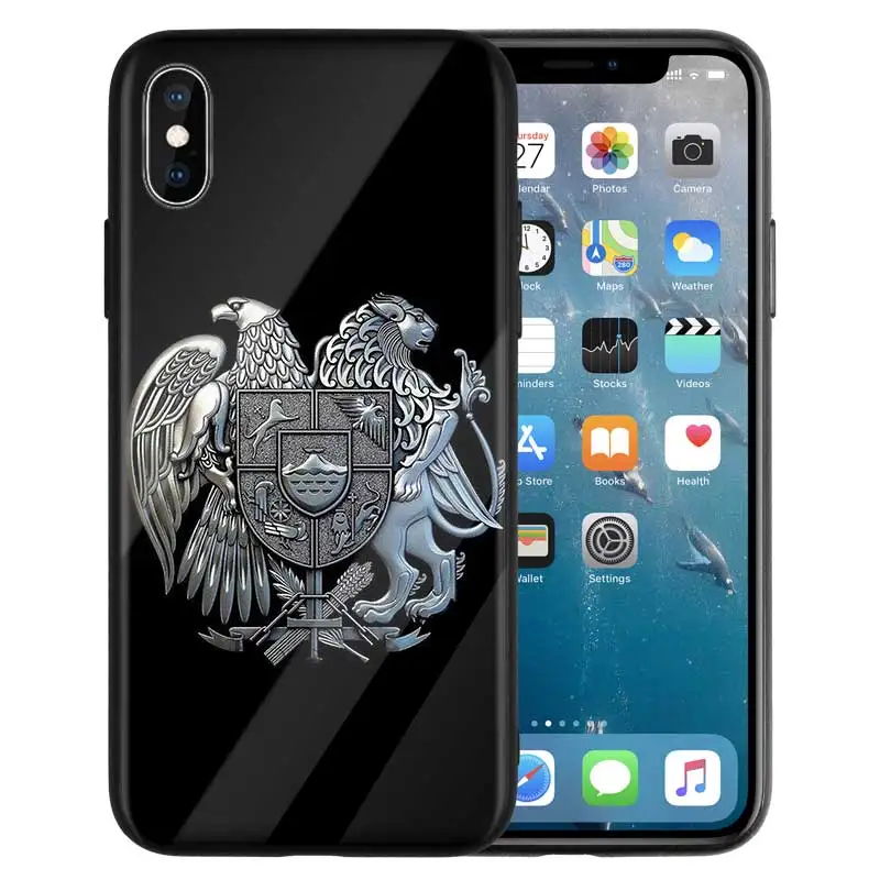 Чехол из закаленного стекла для телефона, чехол для iPhone 7, чехол для iPhone X, 7, 6, 8 Plus, чехол для iPhone 11, 11Pro, XS MAX, XR