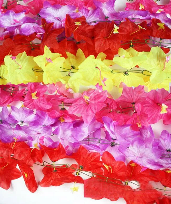 

Искусственный Шелковый цветок 2 метра с пластиковыми венами, гирлянда для свадьбы, дома, офиса, украшение для ресторана