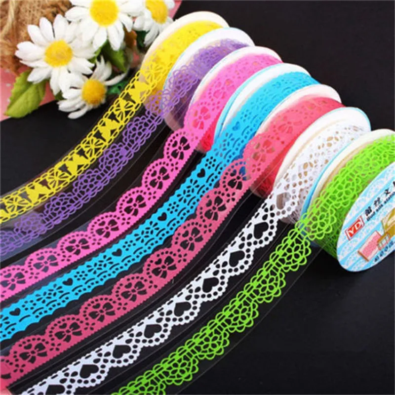 Кружевная лента для творчества декоративные наклейки скрапбукинга бумажная