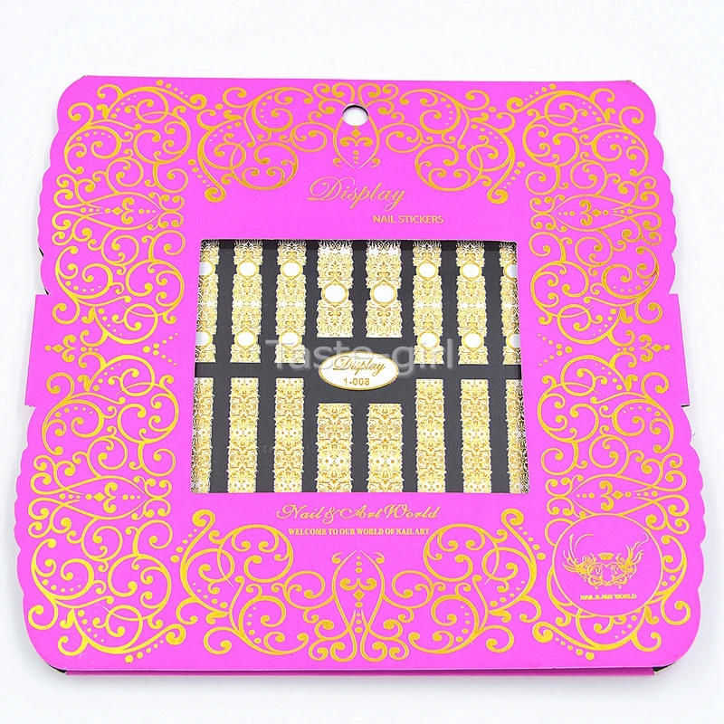 High Quality 3d Gold(white)Nail Art Stickers Decals Hot Stamping Nail Tips Decorations beauty Tools Nails Accessories 1-008 | Красота и