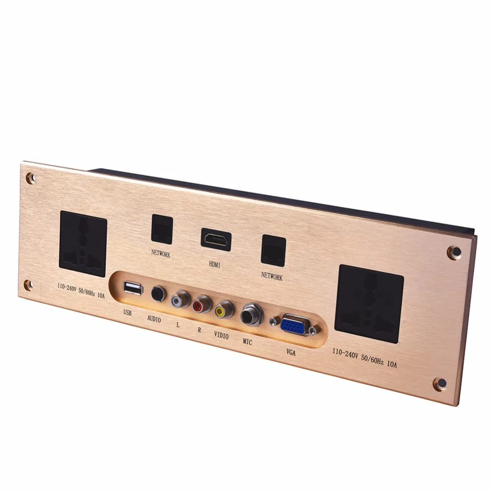 Настенная розетка HD HDMI Видео Аудио VGA Сеть RJ45 панель для выхода