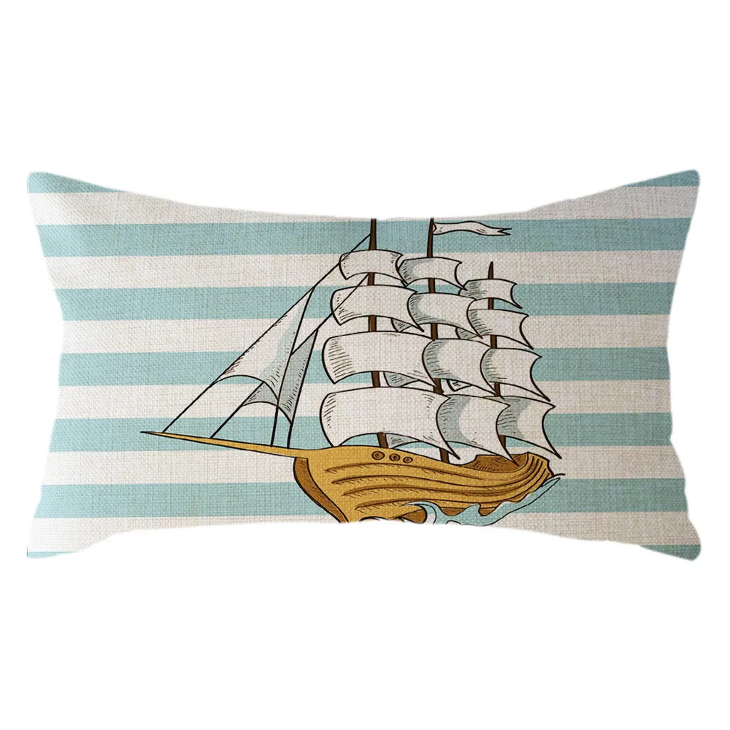 Чехол для подушки Housse De Coussin минималистский с геометрическим рисунком льняная