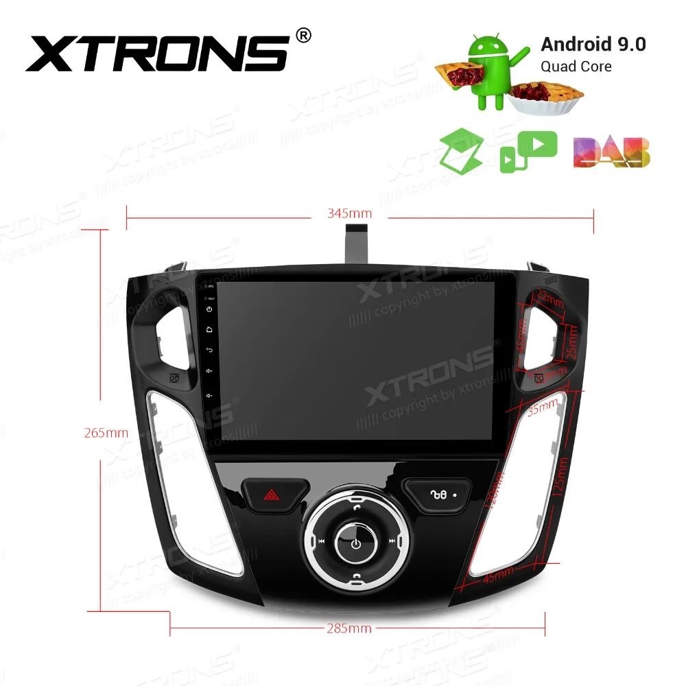 XTRONS 9 ''Android 0 Автомобильный мультимедийный стерео плеер для Ford Focus 3 III 2012 2017