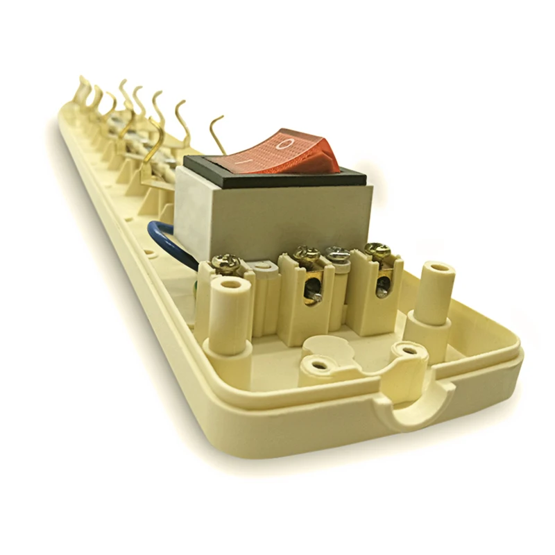 Штепсельная вилка ЕС розетка переключатель 5 розеток переменного тока адаптер