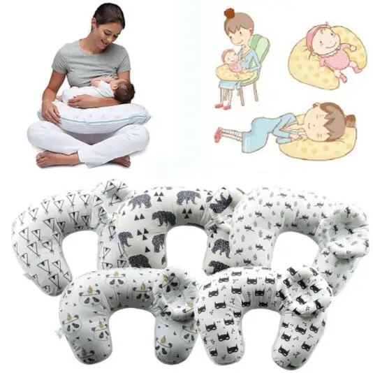 Многофункциональная подушка для грудного вскармливания мягкая u образная