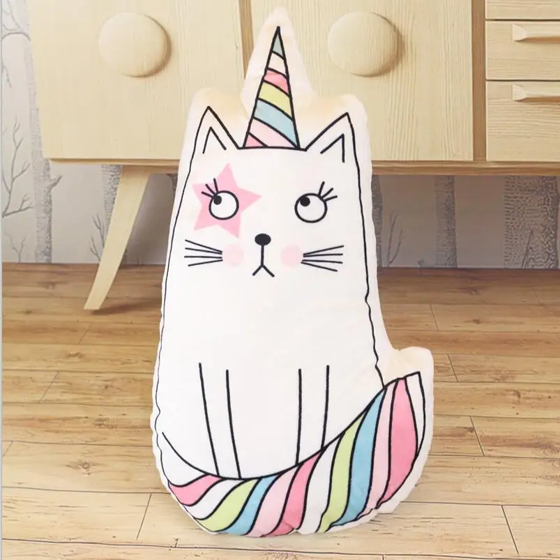 

53cm Cartoon Unicorn Plush Animals Toys Stuffed Cat Horse Pillow Cushion Birthday Valentine Gift
